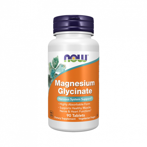 NOW Magnesium Glycinate, Магния Глицинат, 90 таблеток