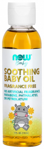 NOW Soothing Baby Oil, Успокаивающее детское масло, 118 мл