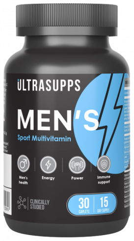 Ultrasupps Men's Sport Multivitamin, Менс Спорт Мультивитамин, 30 капсул