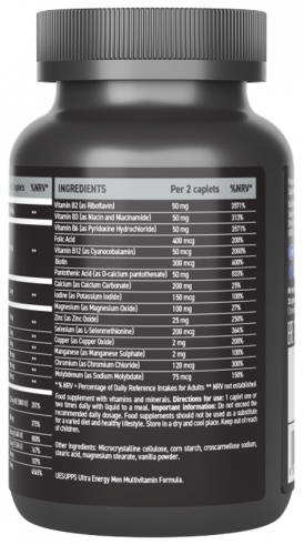 Ultrasupps Men's Sport Multivitamin, Менс Спорт Мультивитамин, 30 капсул