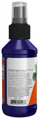 NOW Silver Sol, Коллоидное серебро, 118 мл