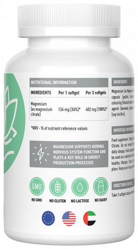 Ultrasupps Magnesium Citrate, 60 капсул