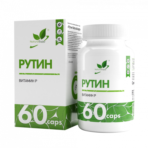 Natural Supp Rutin, Рутин, 60 капсул