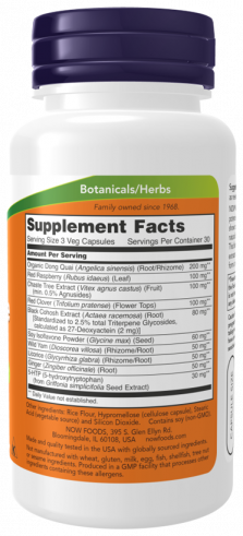 NOW Менопауза Саппорт, 90 капсул