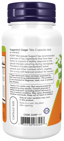 NOW Менопауза Саппорт, 90 капсул