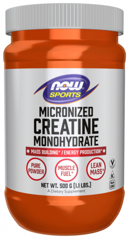 NOW Creatine Monohydrate, Креатин Моногидрат, 500 грамм