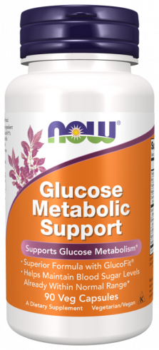 NOW Glucose Metabolic Support, Г-М-С, 90 капсул