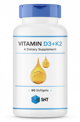 SNT Vitamin D3+K2, Витамин Д3+К2, 90 капсул