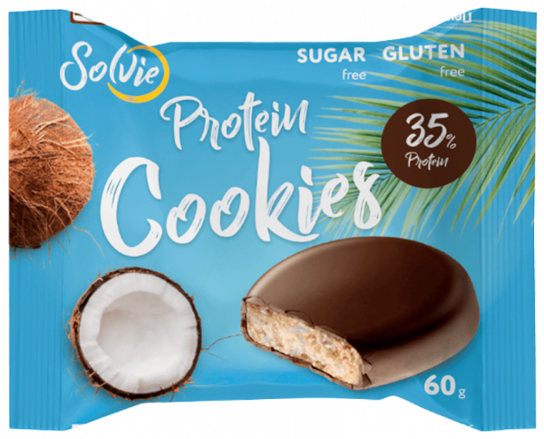Solvie Protein Cookies глазированное, 60 грамм