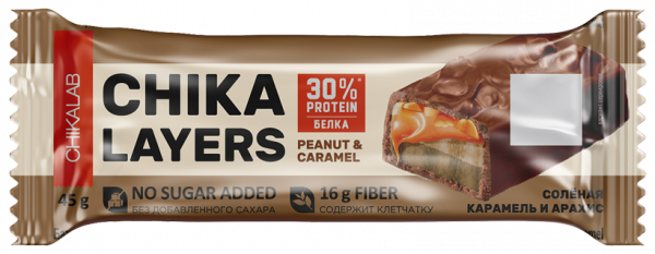 Chikalab Протеиновый батончик Chika Layers, 45 грамм