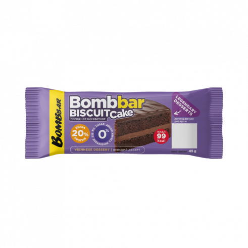 Bombbar Пирожное протеиновое, 45 грамм