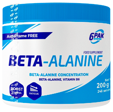 6PAK Nutrition BETA-ALANINE, 200 гр