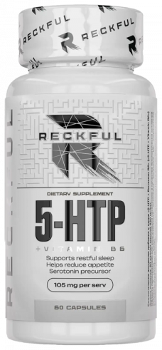 Reckful 5-НТР + Vitamin B6, 5-НТР + Витамин В6, 60 капсул