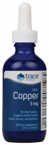 Trace Minerals Ionic Copper 3 mg, 59 мл