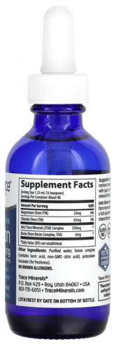 Trace Minerals Ionic Boron 6 mg, 59 мл