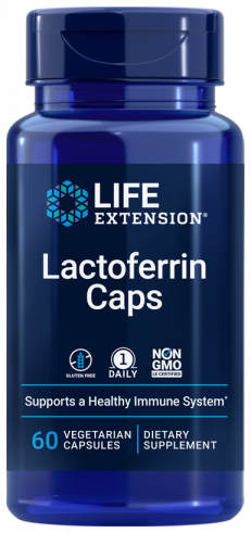 Life Extension Lactoferrin, Лактоферрин, 60 капсул