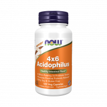 NOW Acidophilus 4х6, Ацидофилус 4х6, 120 капсул